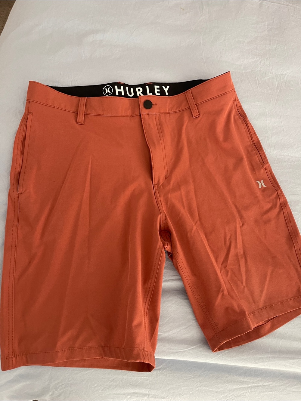 Hurley Men’s Orange Hybrid Swim Shorts